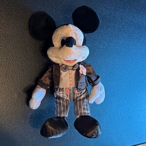 Disney Black, White, Pink Mickey Mouse Plush